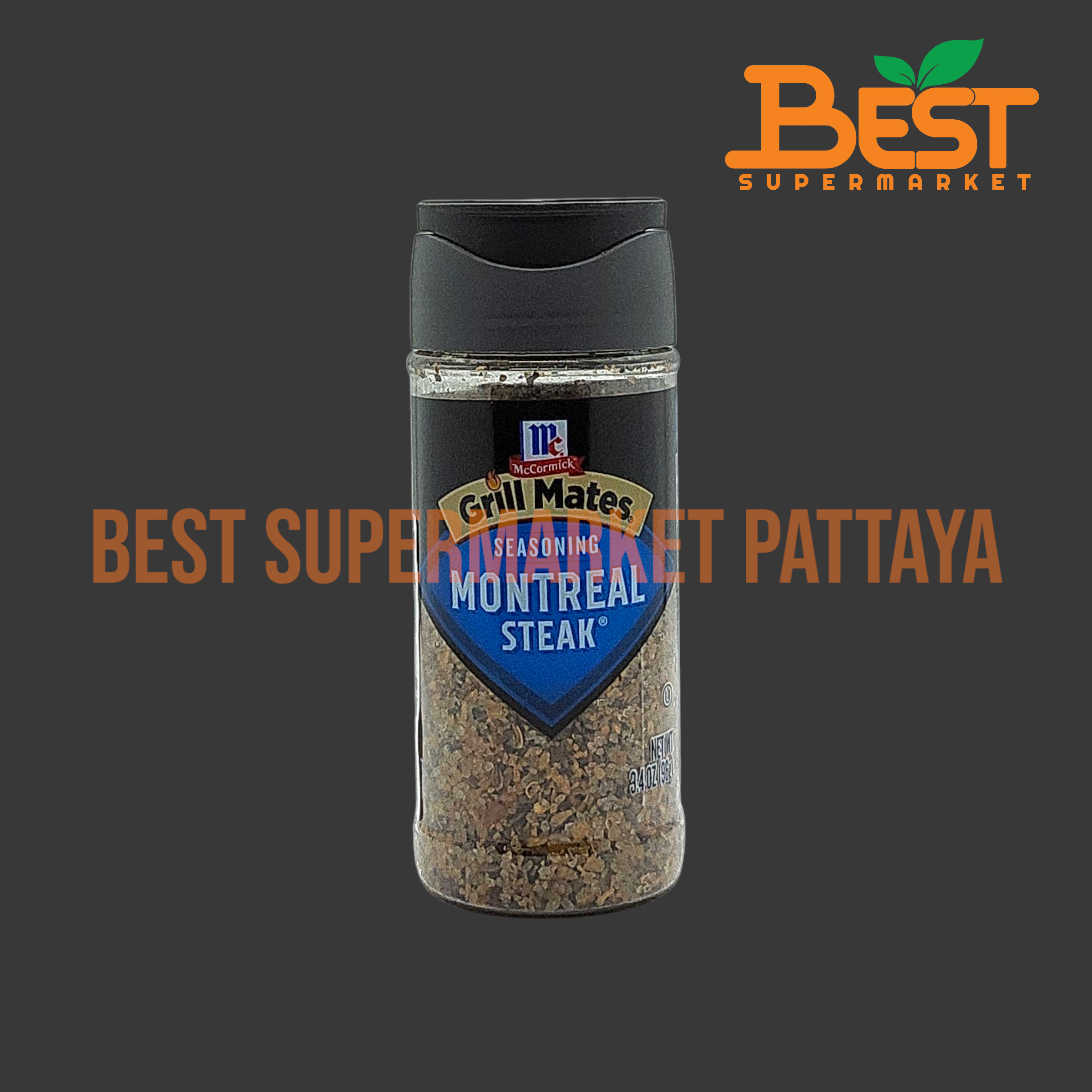 แม็คคอร์มิค กริลล์ เมทส์ มอนทรีออล สเต็ก (เครื่องปรุงสเต็ก) 96 ก. McCormick Grill Mates Montreal Steak Seasoning 96 g.