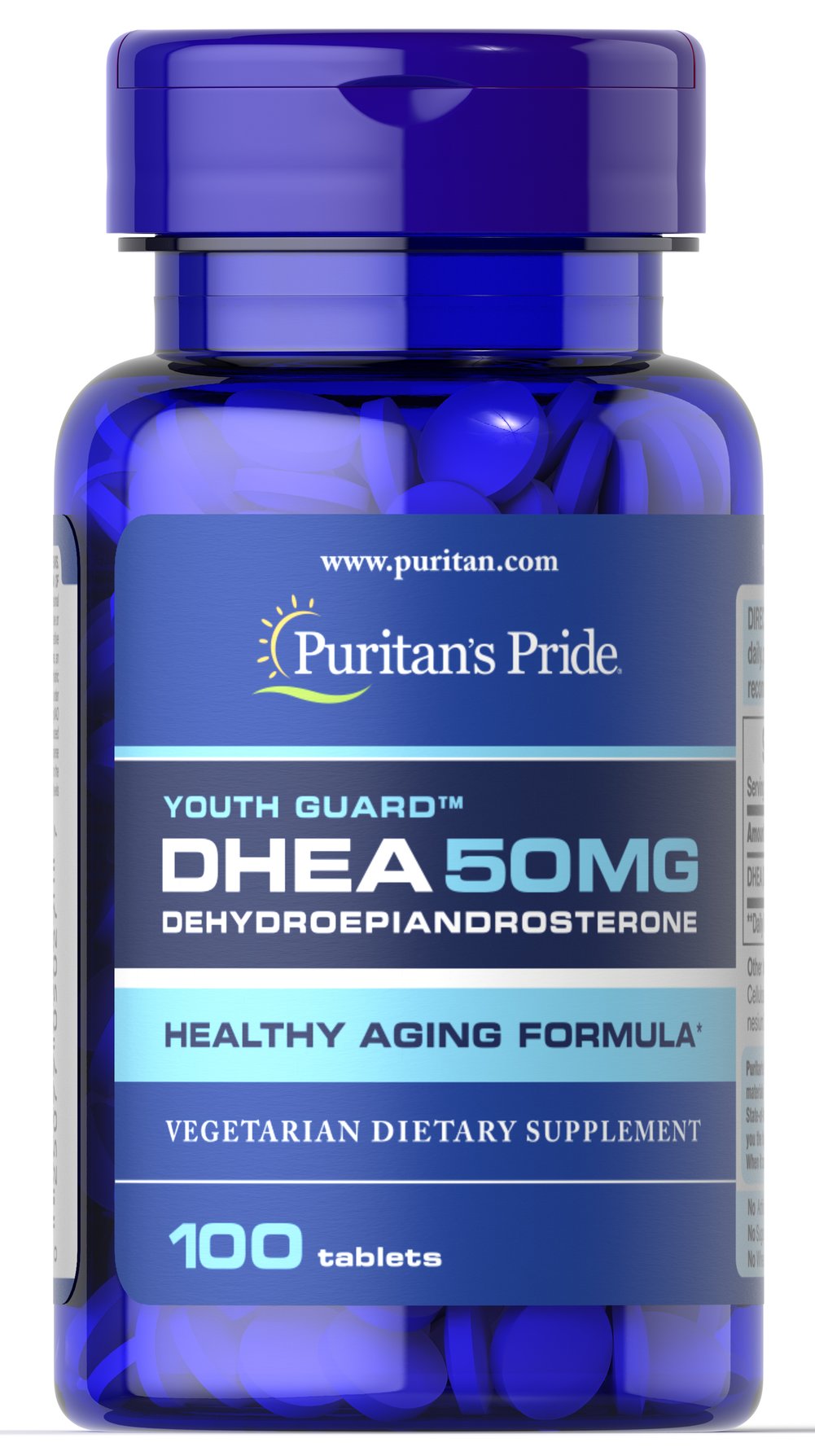 Puritan's Pride DHEA 50 mg 100 tablets ฮอร์โมนต้านความชรา และเสริมสร้างระบบภูมิคุ้มกันของร่างกาย