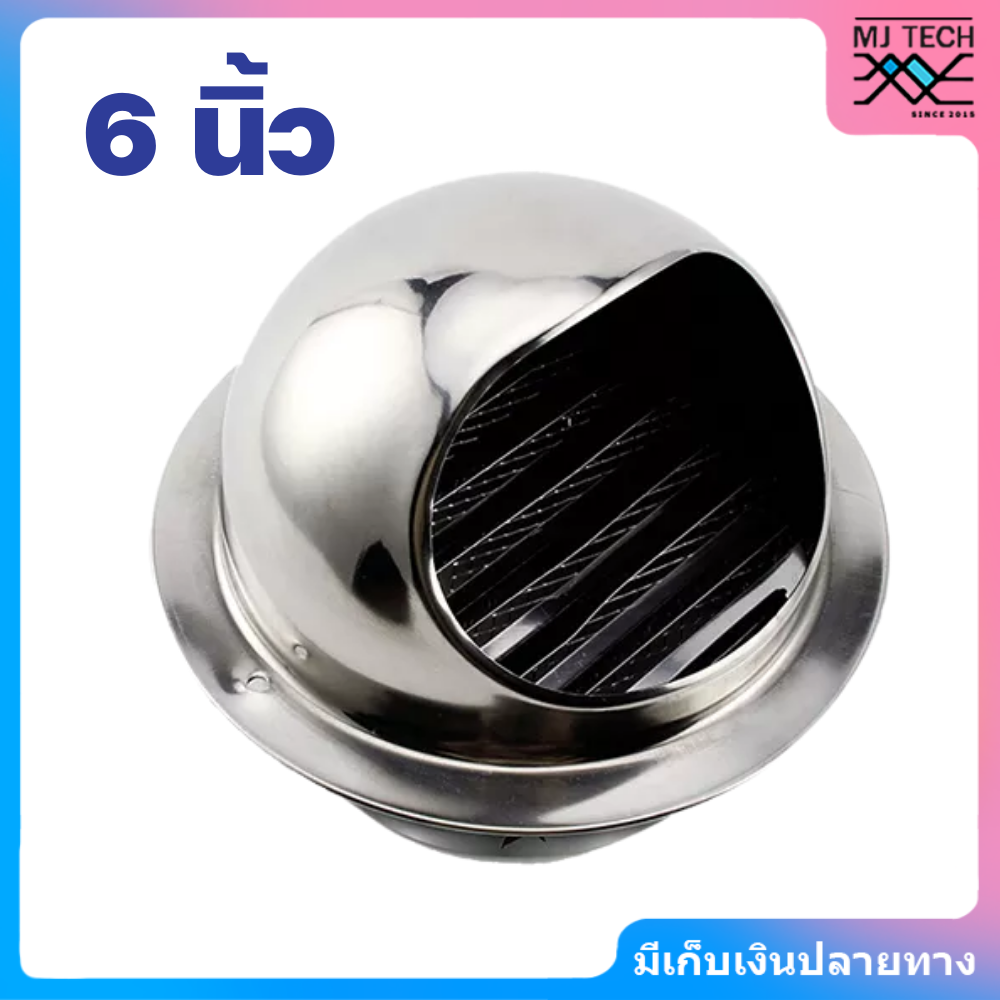 หน้ากากกันแมลง สแตนเลส ขนาด 4 นิ้ว และ 6 นิ้ว พร้อมตะแกรงกันแมลง