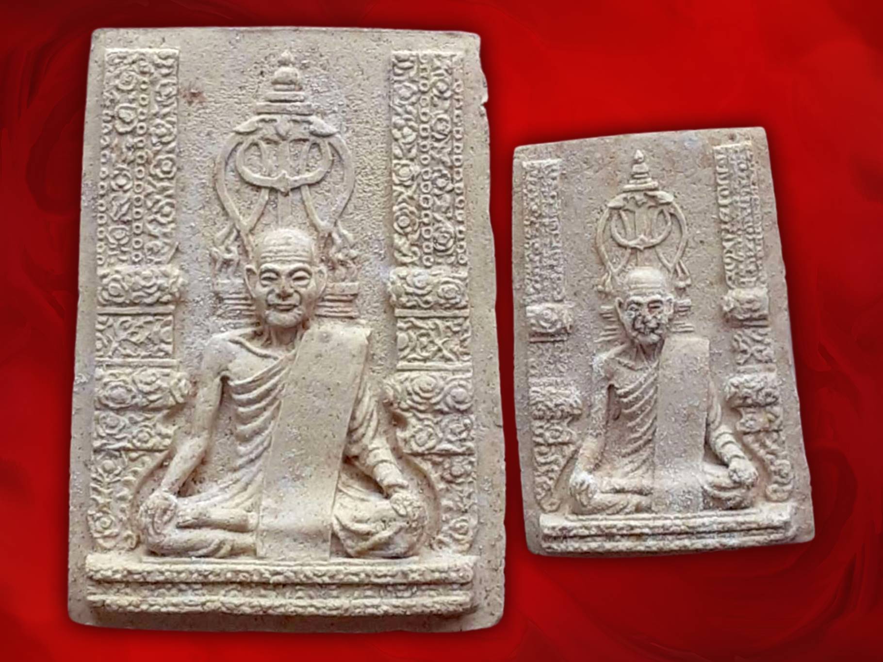 พระรูปเหมือนสมเด็จพระสังฆราชเจ้า กรมหลวงวชิรญาณวงศ์ (มรว. ชื่น นภวงศ์) ปี 2515 พิมพ์ใหญ่ + พิมพ์เล็ก พร้อมกล่องเดิมจากวัดครับ