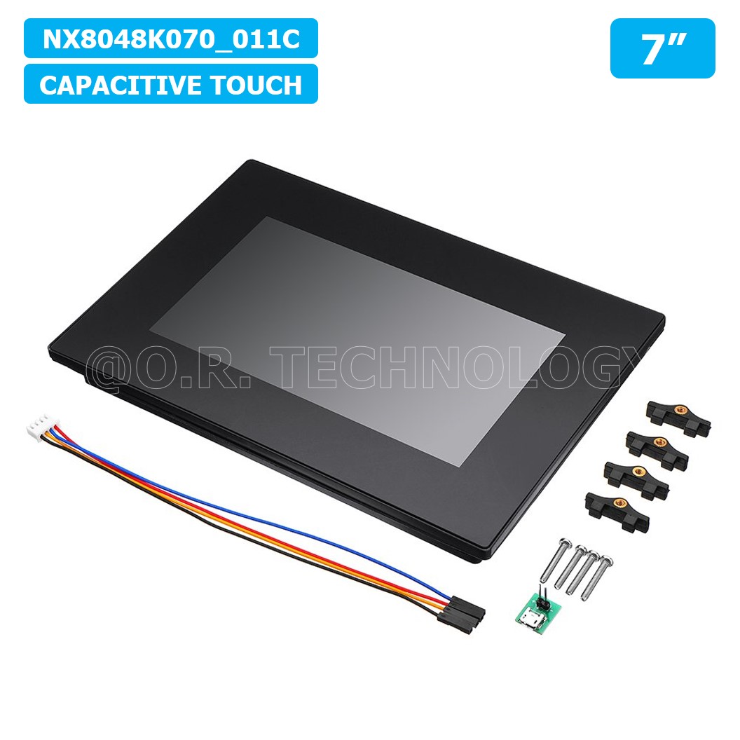 (1ชิ้น) AA380 หน้าจอ Nextion NX8048K070_011C 7 Inch Capacitive Touch Screen Man-machine Interface HMI Kernel Enhanced Version with Protective Shell หน้าจอสัมผัส