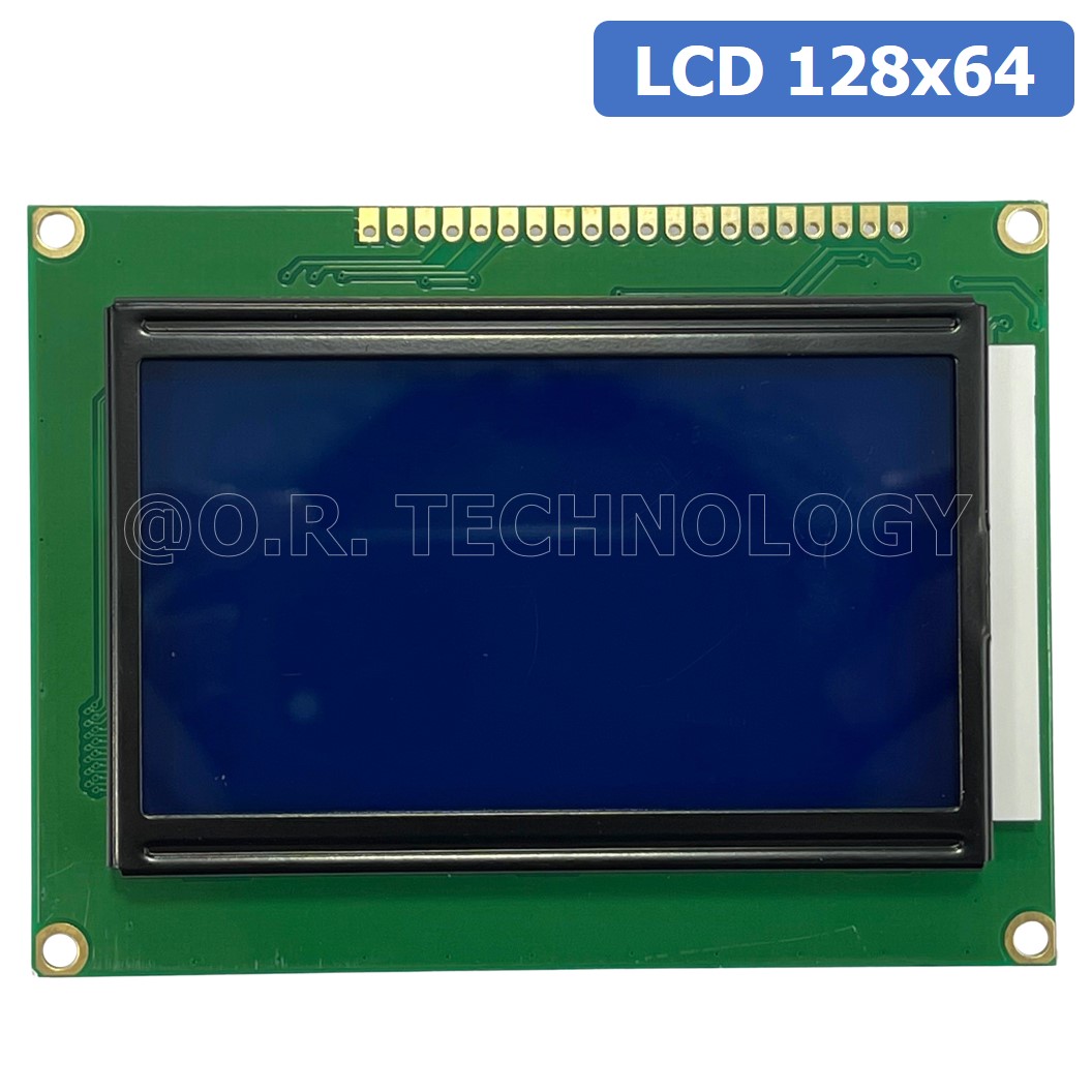 (1ชิ้น) NA021 โมดูลจอแสดงผล LCD12864 Blue Backlight จอแสดงผล หน้าจอ LCD 128x64 LCD Module