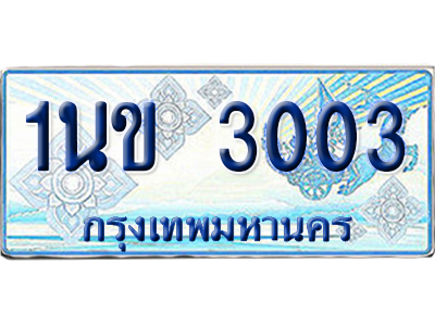 ทะเบียนรถตู้ 3003 รถตู้ป้ายฟ้า 1นข 3003 ผลรวมดี 14 เลขประมูล (1)