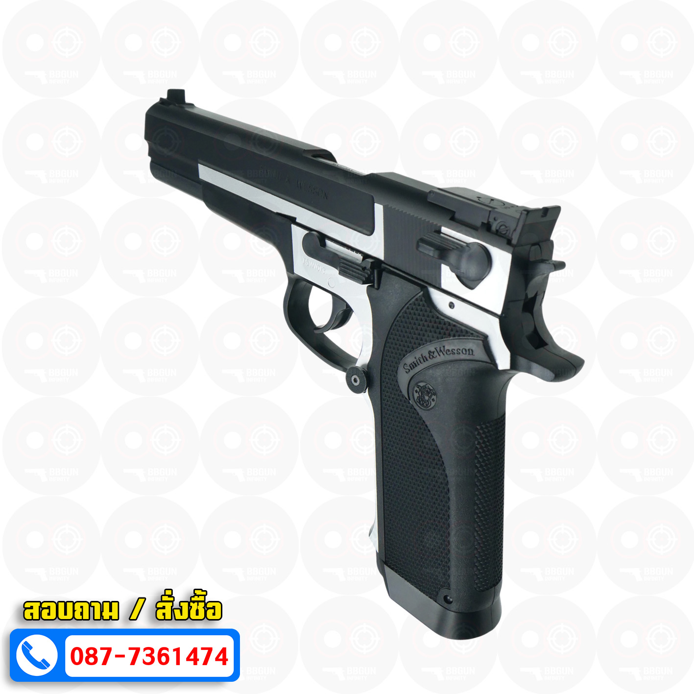 ปืนอัดลมสปริงชักยิงญี่ปุ่น Tokyo Marui S&W PC356 Spring Pistol (HG, Hop Up)