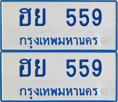 ทะเบียนรถตู้ 559 เลขทะเบียน ฮย 559 (เลขมงคล)