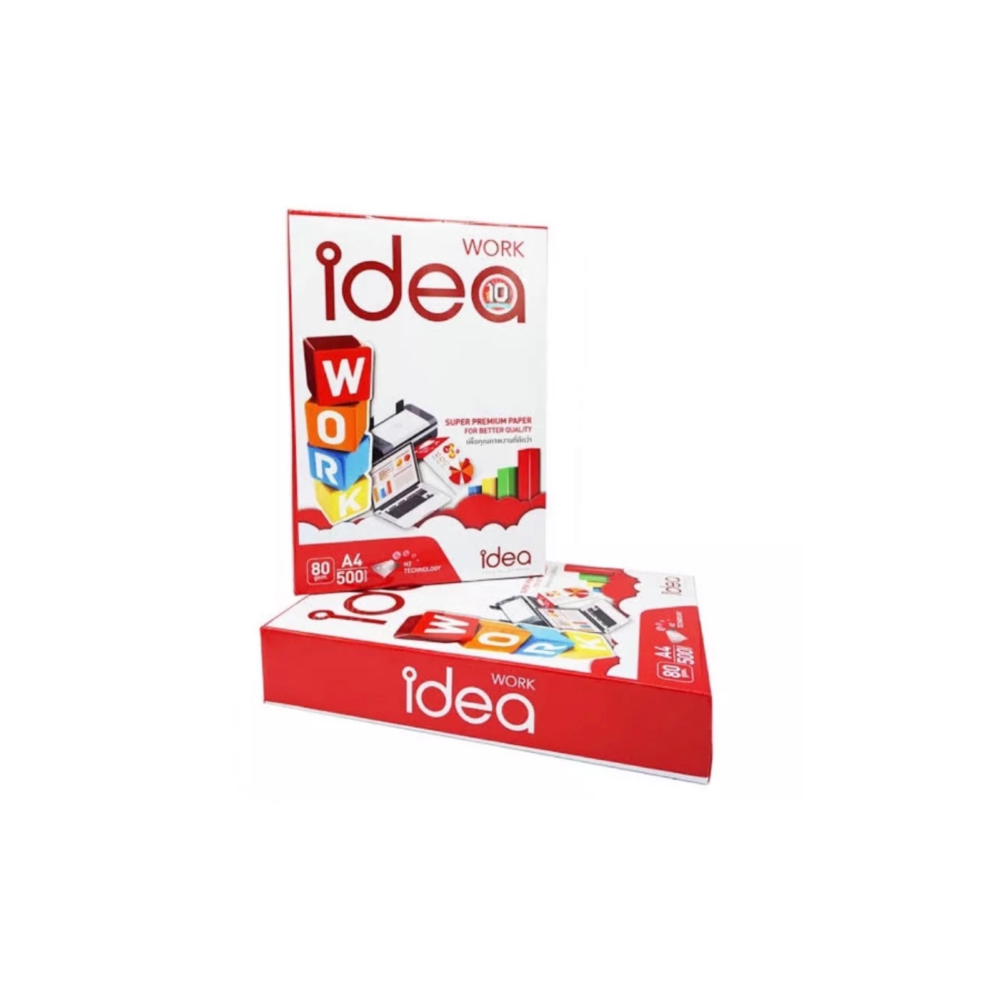 กระดาษ idea work ขนาด A4 ความหนา 80 แกรม 100 แผ่น