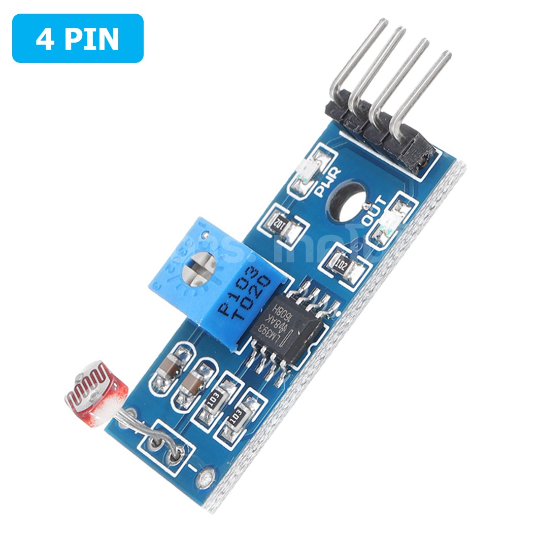 AB115 เซนเซอร์ตรวจจับแสง Photosensitive Sensor 4 PIN LDR Photoresistor Sensor Module