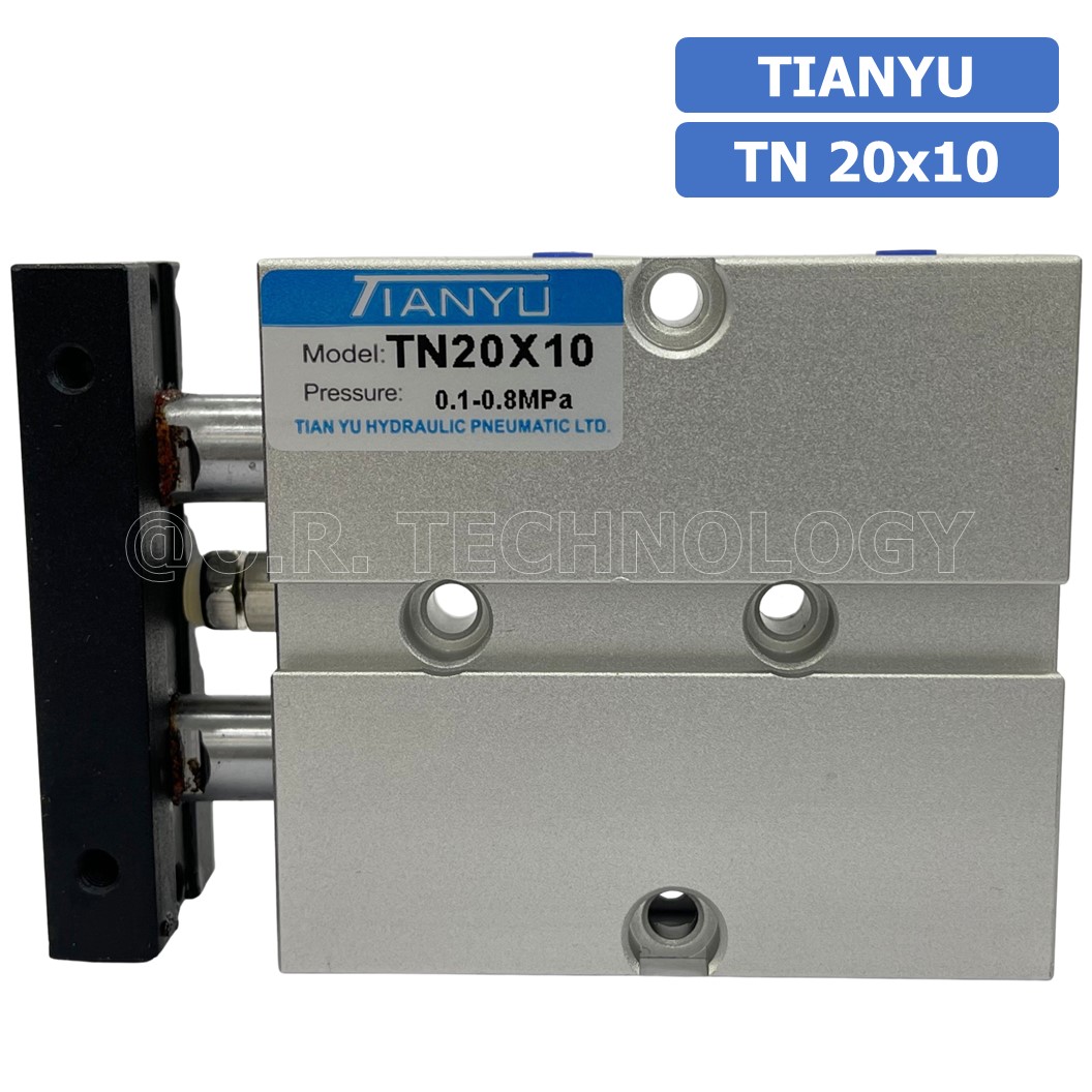 (1ชิ้น) TN 20x10 กระบอกลม แบบแกนคู่ กระบอกลมคอมแพ็ค 2 แกน Twin-Rod Cylinder compact Double-shaft Air Pneumatic