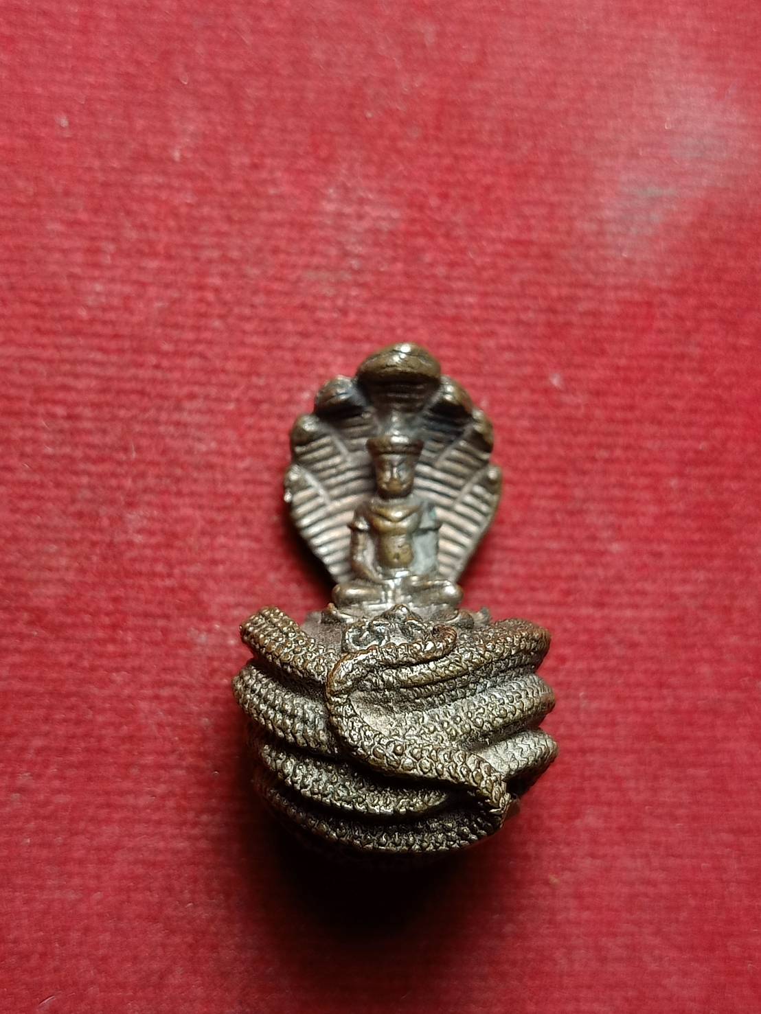 รูปหล่อนาคปรกหลวงพ่อนาค วัดหนองโป่ง จ.สระบุรี (SKU-05811)