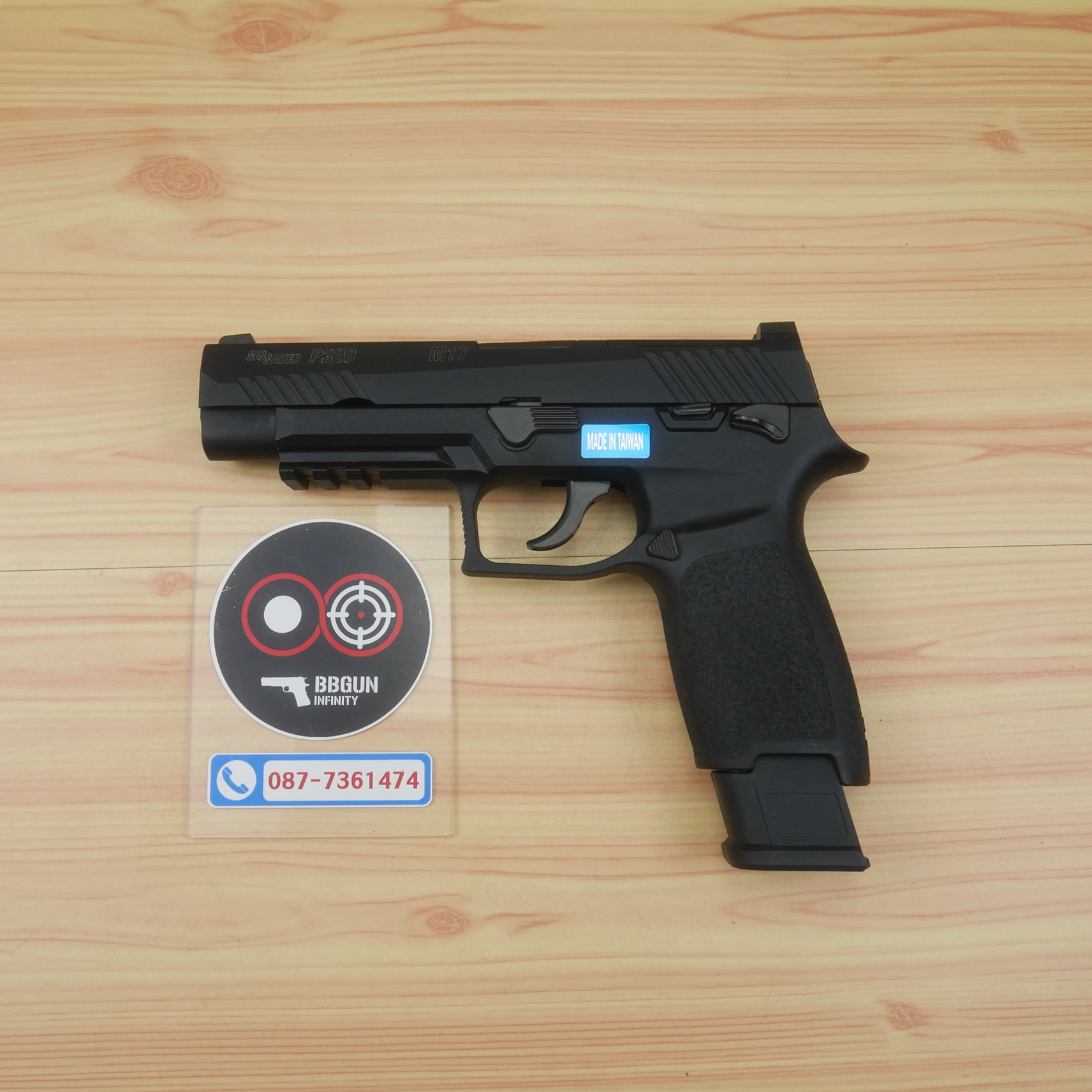 บีบีกันอัดแก๊ส WE Sig Sauer P320 M17 สีดำ GBB (Black) BB GUN