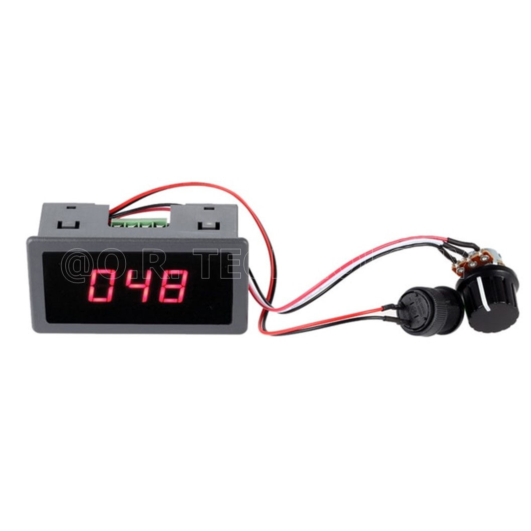 (1ชิ้น) NA611 ที่ควบคุมความเร็ว PWM มอเตอร์ ปรับค่าได้ CCM5D Digital Display LED PWM Motor Controller Adjustable Speed Control Regulator Power-off (Input Voltage 6-30VDC 8A)
