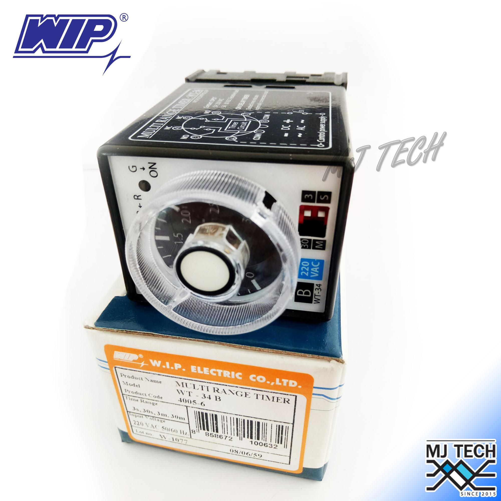 WIP STAR-DELTA TIMER Input 220 VAC 50/60Hz. รุ่น WT-34B