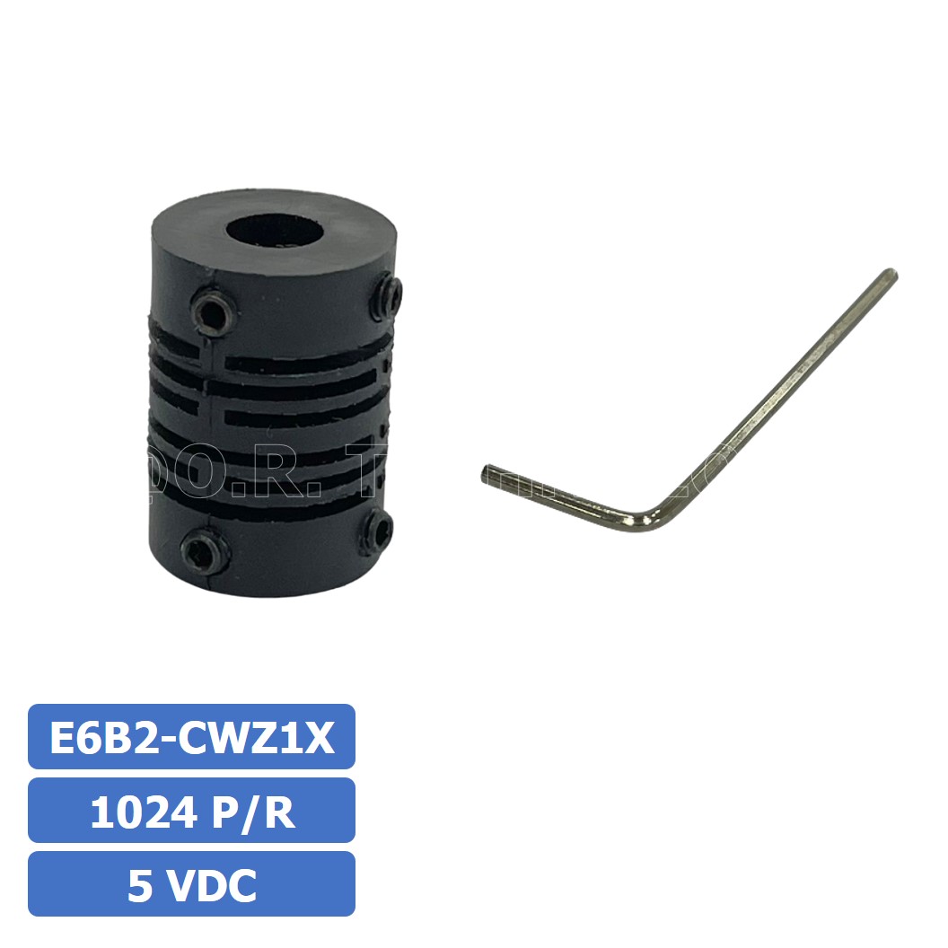 (1ชิ้น) E6B2-CWZ1X 1024P/R 5VDC โรตารี่เอ็นโค้ดเดอร์ ROTARY ENCODER INCREMENTAL