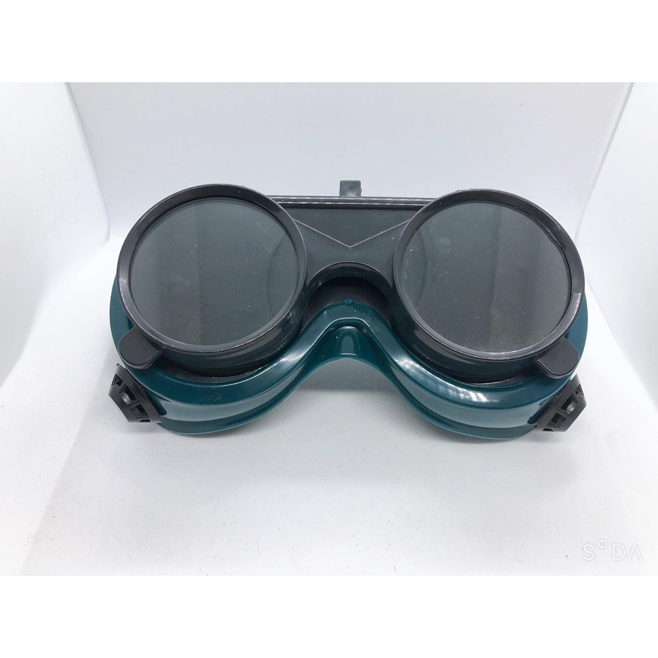 แว่นตาอ็อกแก๊ส 2 ชั้น กระจกเหลี่ยม-กลม Eagle-one แว่นตาช่างเชื่อมสีดำ แว่นตาเชื่อม แว่นตากันสะเก็ด แว่นตาอ็อกเหล็ก