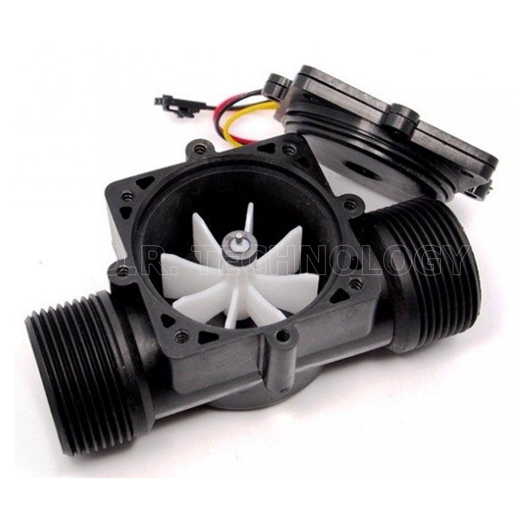 (1ชิ้น) NB171 มิเตอร์วัดอัตราการไหลของน้ำ(สีดำ) Water Flow Sensor (Sea) YF-S201B Flowmeter G1/2 1-30L/min 5-15V (Black)