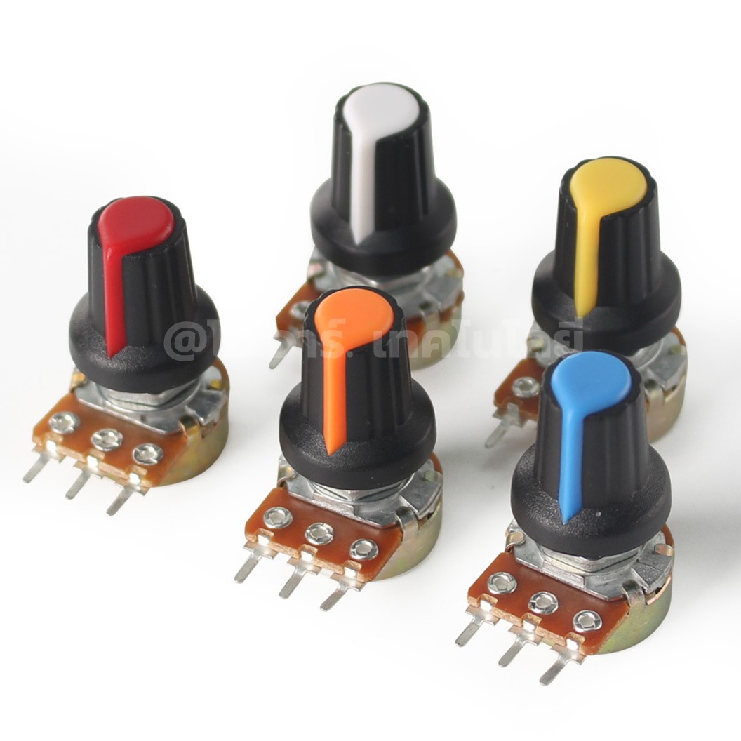 VR Box ชุดตัวต้านทานปรับค่าได้ WH148 10ชิ้น 10ค่า WH148 15mm Potentiometer Variable Resistor kit B1K/2K/5K/10K/20K/50K/100K/250K/500K/1M Adjustable Resistor