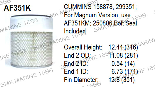 Air Filter / ไส้กรองอากาศ AF351K