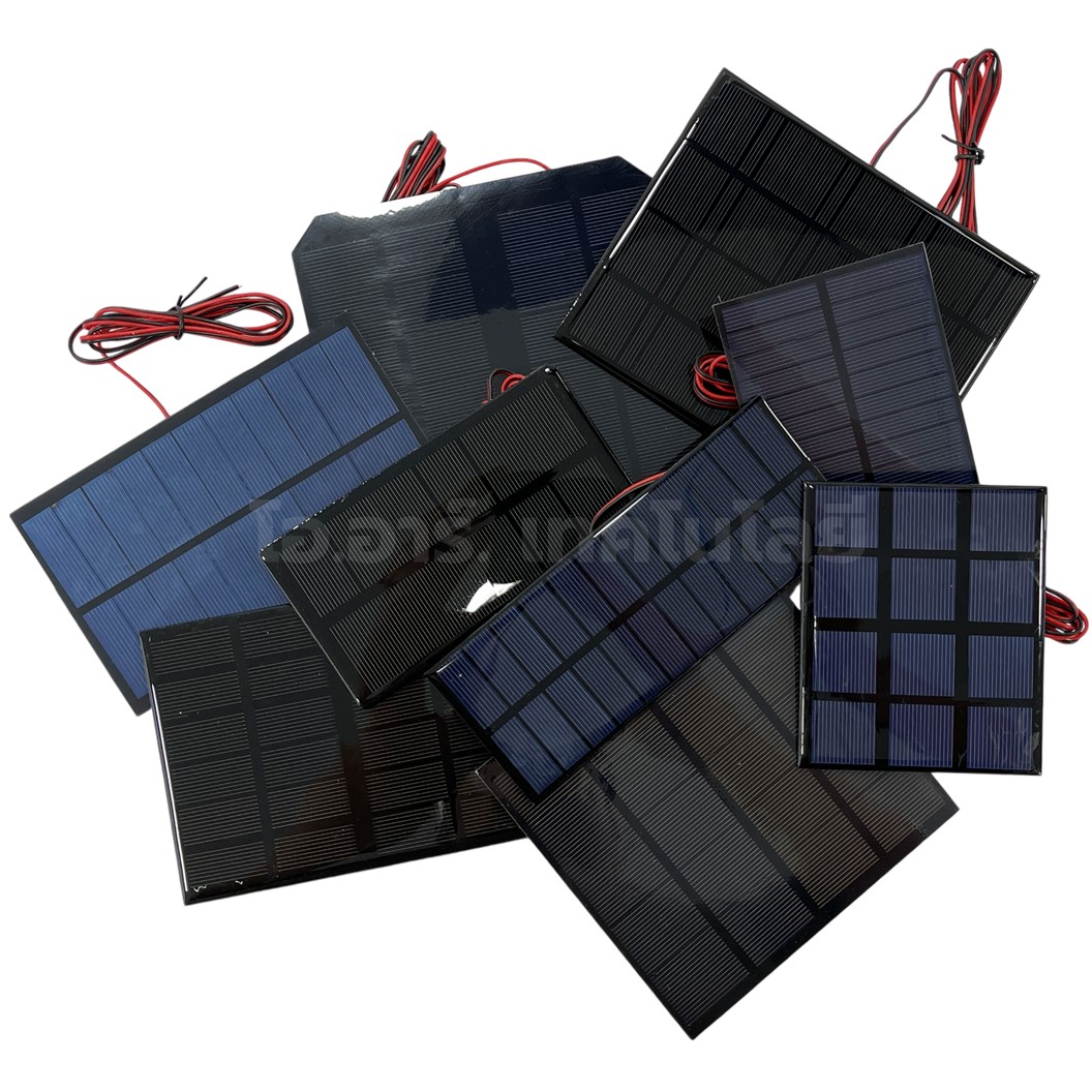 แผงโซล่าเซลล์ ขนาด 100.8x82.5mm 5VDC 230mA Solar cell with cable แผ่นโซล่าเซลล์ พร้อมสาย การทดลองพลังงานแสงอาทิตย์ STEM สำหรับงานประดิษฐ์