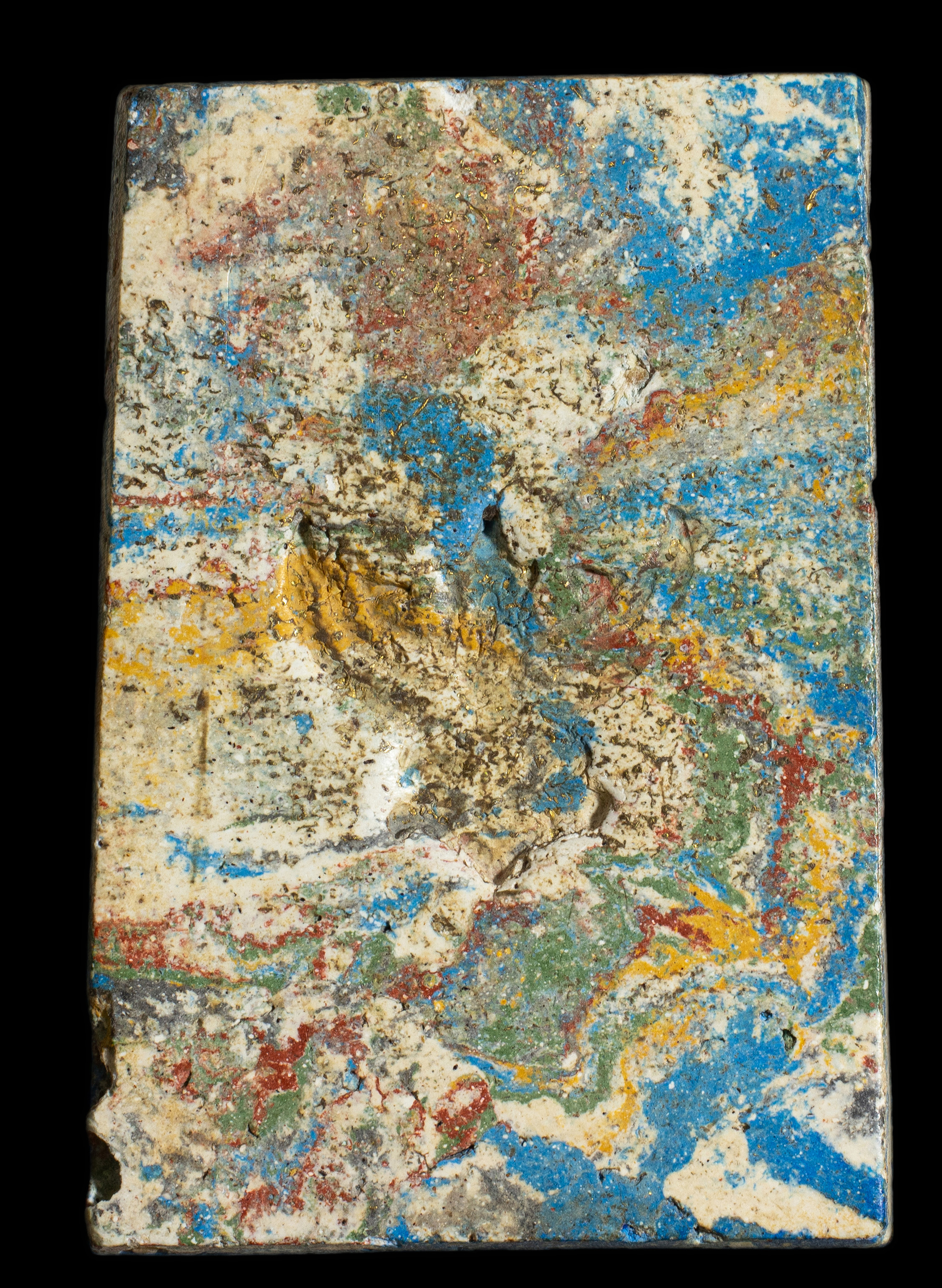 พระสมเด็จเบญจรงค์ กรุวัดพระแก้ว วังหน้า โรยตะไบทอง ปี 2411