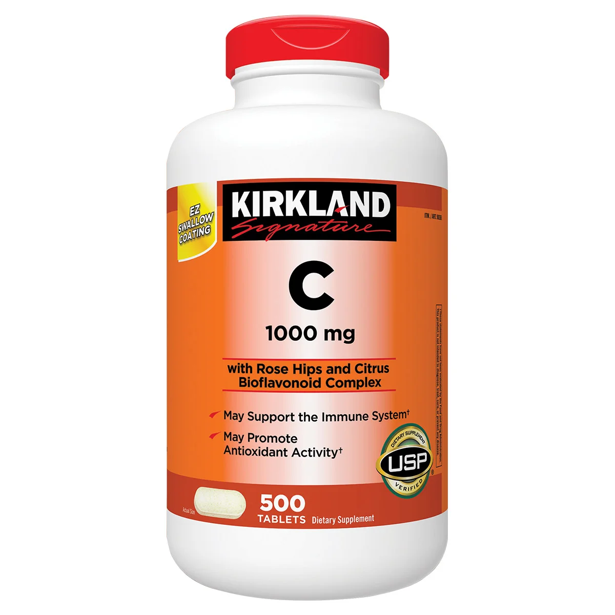 Kirkland Vitamin C 100 mg 500 tablets วิตามินซี 1000 มก 500 เม็ด จากอเมริกาค่ะ