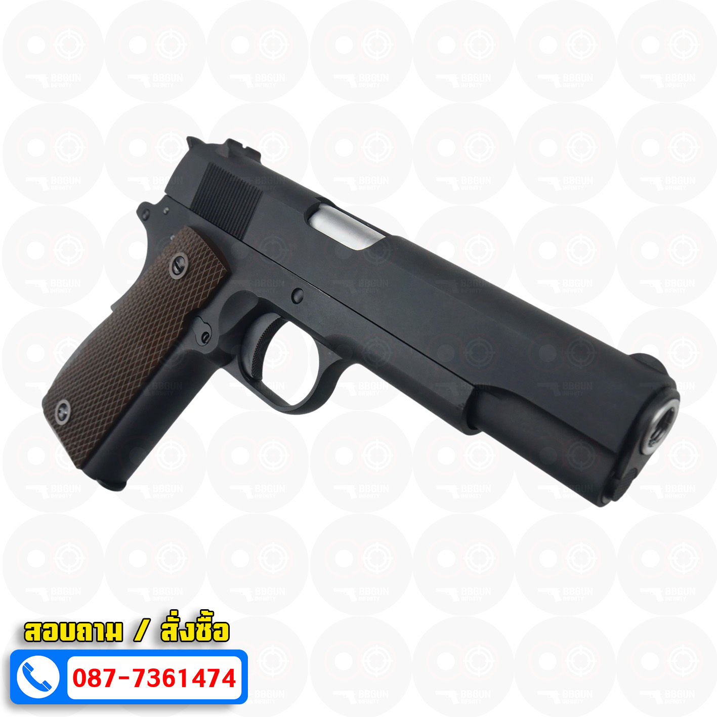 บีบีกันอัดแก๊ส WE M1911 A1 สีดำ BB GUN