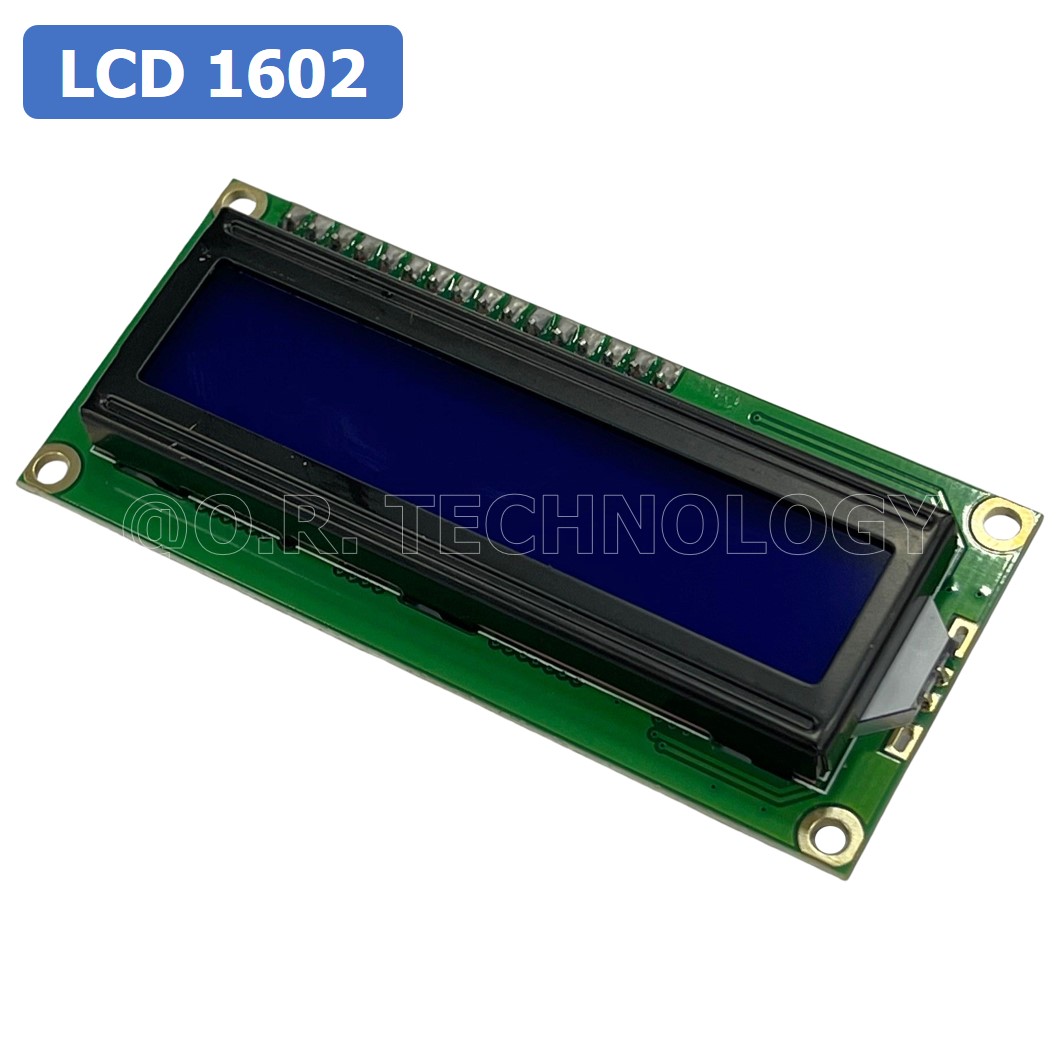 (1ชิ้น) AA346 โมดูลจอแสดงผล แบบบัดกรีขา LCD1602 Blue Backlight with Soldering จอแสดงผล หน้าจอ LCD Module