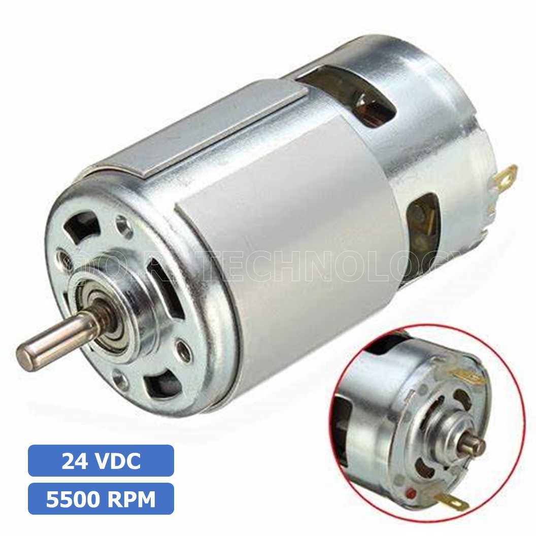 (1ชิ้น) JB184 มอเตอร์ 775 24VDC 5500RPM มอเตอร์ความเร็วสูง มอเตอร์สว่าน แกนขนาด 5mm DC Motor 775 D Shaft