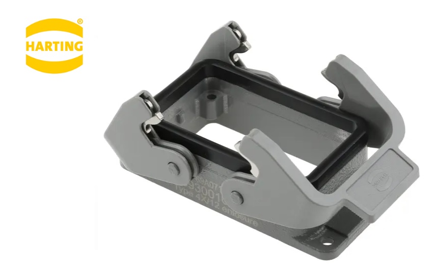 09300100301 Han 10B Bulkhead hosing 10P 2Lever "HARTING"