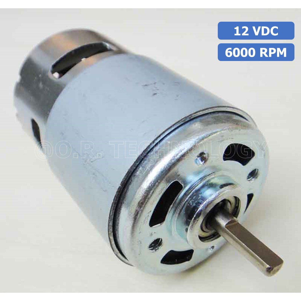 (1ชิ้น) JB181 มอเตอร์ 775 12VDC 6000RPM มอเตอร์ความเร็วสูง มอเตอร์สว่าน แกนขนาด 5mm DC Motor 775 D Shaft