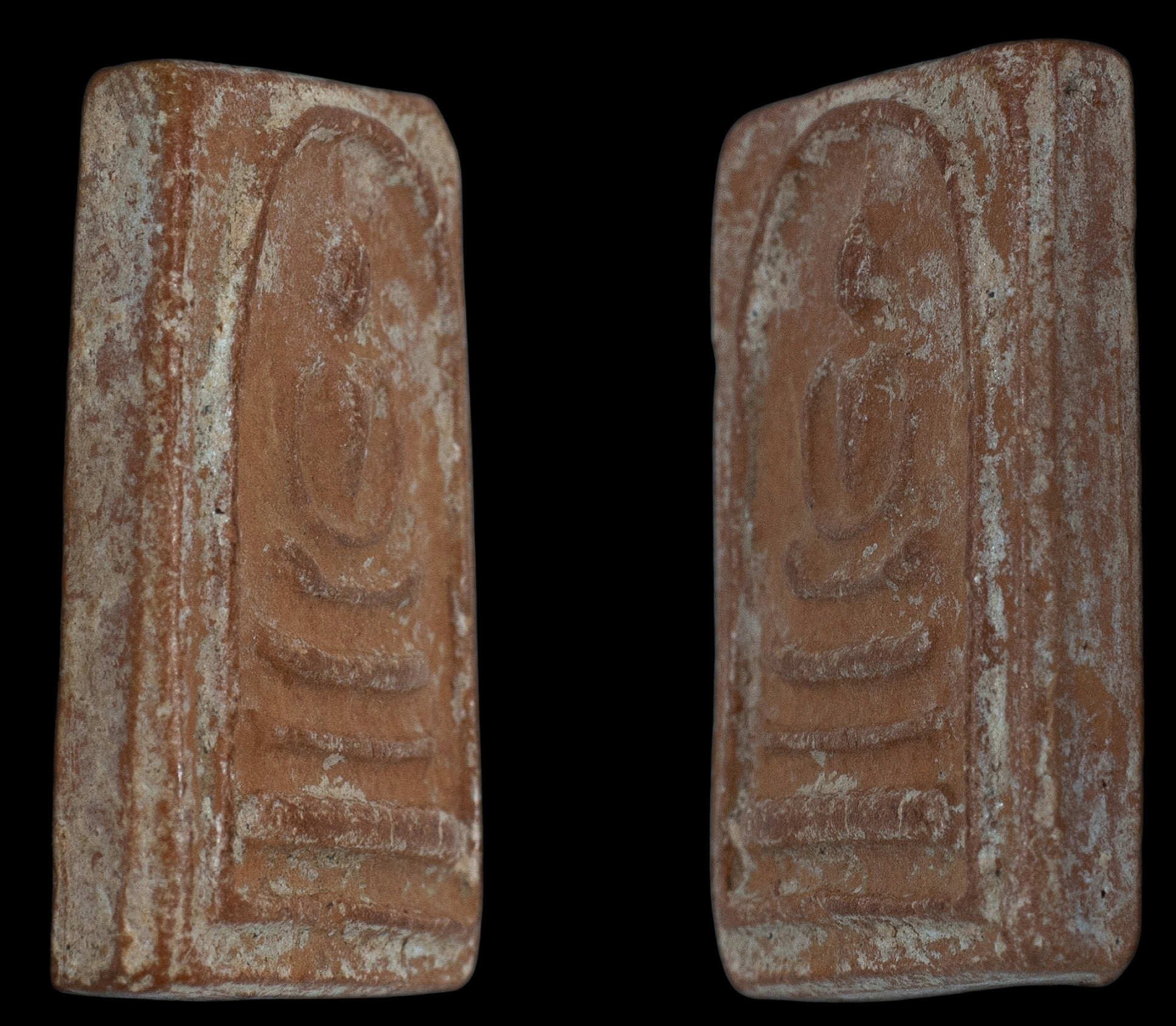 พระสมเด็จแดง หลวงพ่อกวย วัดโฆสิตาราม เนื้อผงน้ำมัน ช่วงปี 2515