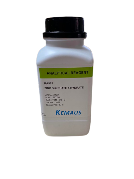 KA583 Zinc Sulphate 7-hydrate, AR 500 G , Kemaus