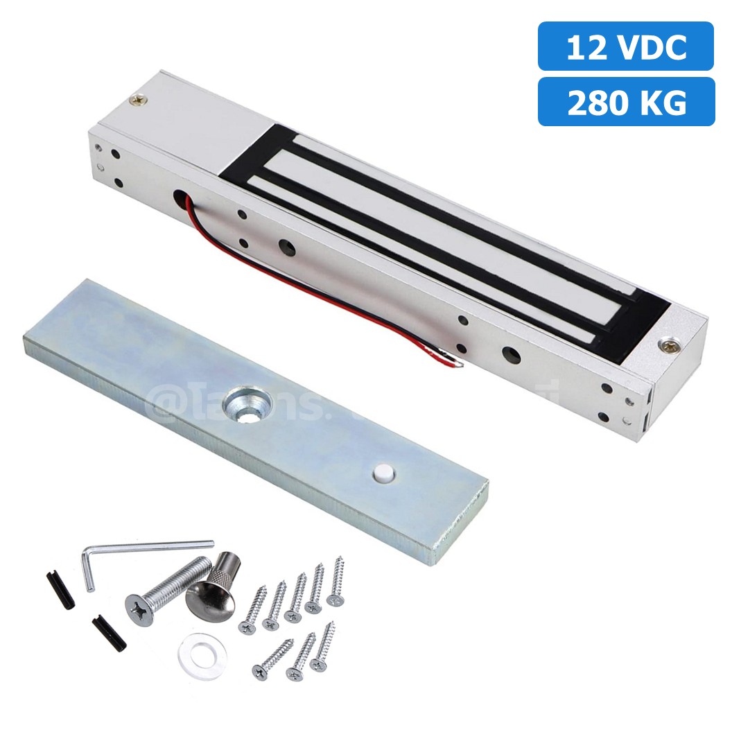 SY-L280S 12V 280kg ประตูแม่เหล็กไฟฟ้า โซลินอยด์ล็อค Electromagnetic lock 280KG 12VDC Solenoid lock กลอนประตูไฟฟ้า กลอนไฟฟ้า Electric Sucktion door lock Electromagnet