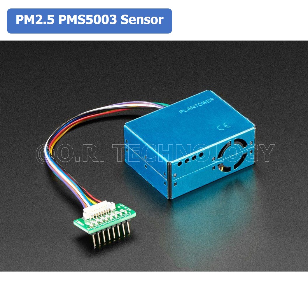 (1ชิ้น) XQ923 โมดูลวัดคุณภาพอากาศ วัดฝุ่น PM2.5 เซ็นเซอร์ตรวจวัดฝุ่น PM2.5 PMS5003 Sensor + 8-pin adapter plate + wire PLANTOWER