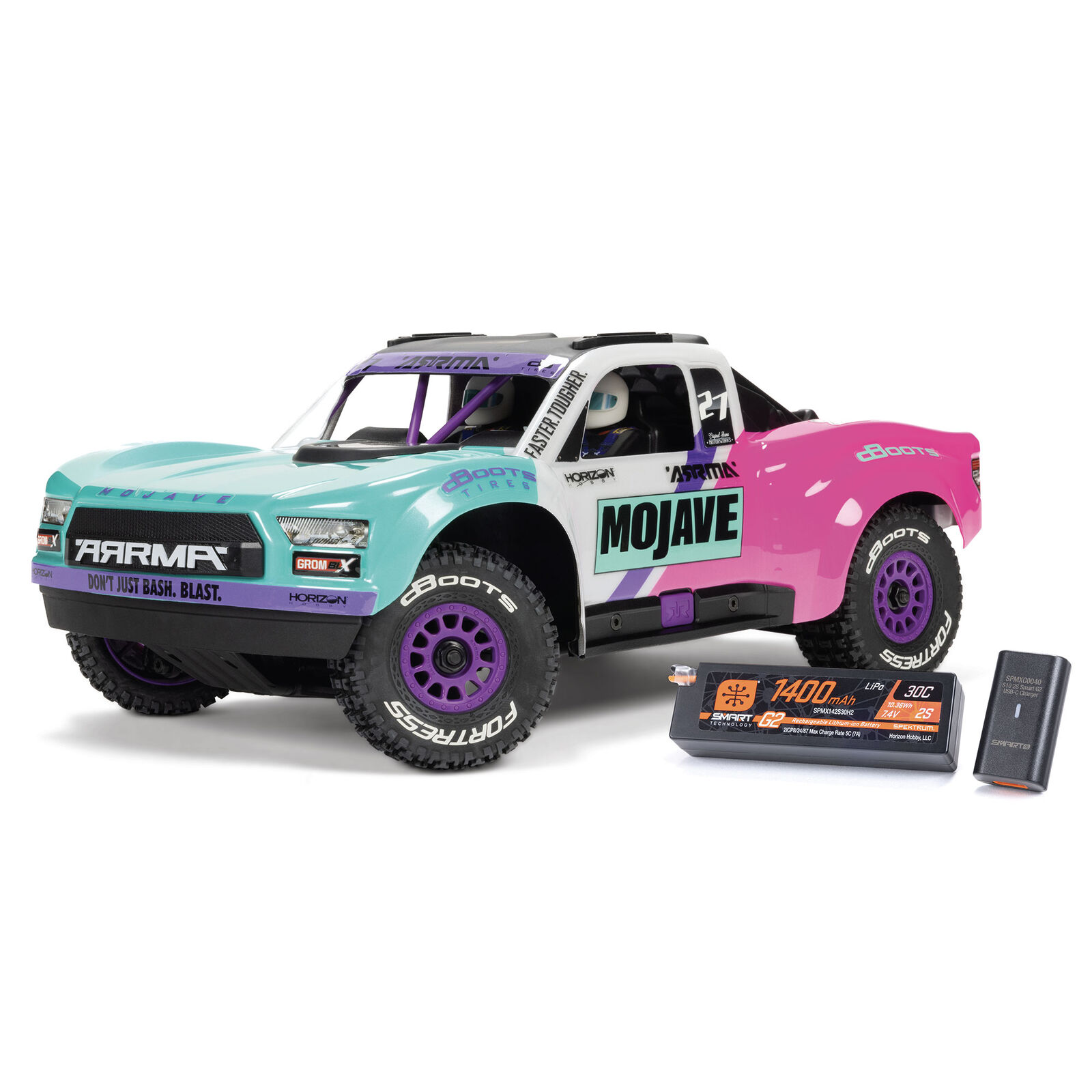 ARA2304S 1/16 MOJAVE GROM 223S DSC 4X4 RTR Brushless Desert Truck (Battery & Charger Included)