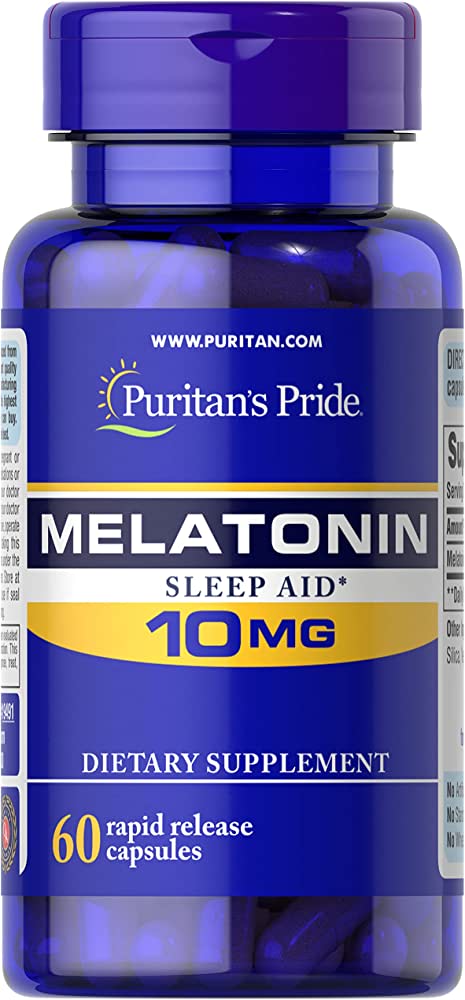 Puritan's Pride Melatonin 10 mg เมลาโทนิน ช่วยให้หลับสบาย หลับได้ยาวนานขึ้น