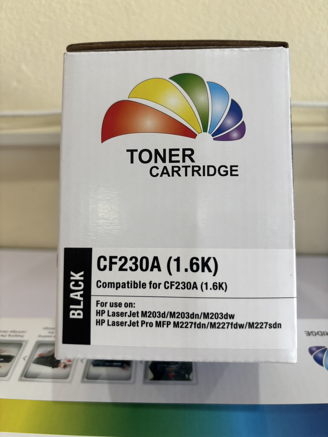 ตลับหมึกพิมพ์เทียบเท่าสำหรับเครื่องพิมพ์เลเซอร์ ยี่ห้อ HP รุ่น CF230A (1.6K) Black HP laser jet / HP laser jet pro