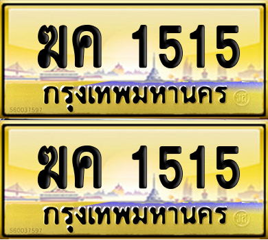 ทะเบียน 1515 ป้ายประมูล ฆค 1515 ผลรวมดี 19 เลขสลับ (6)