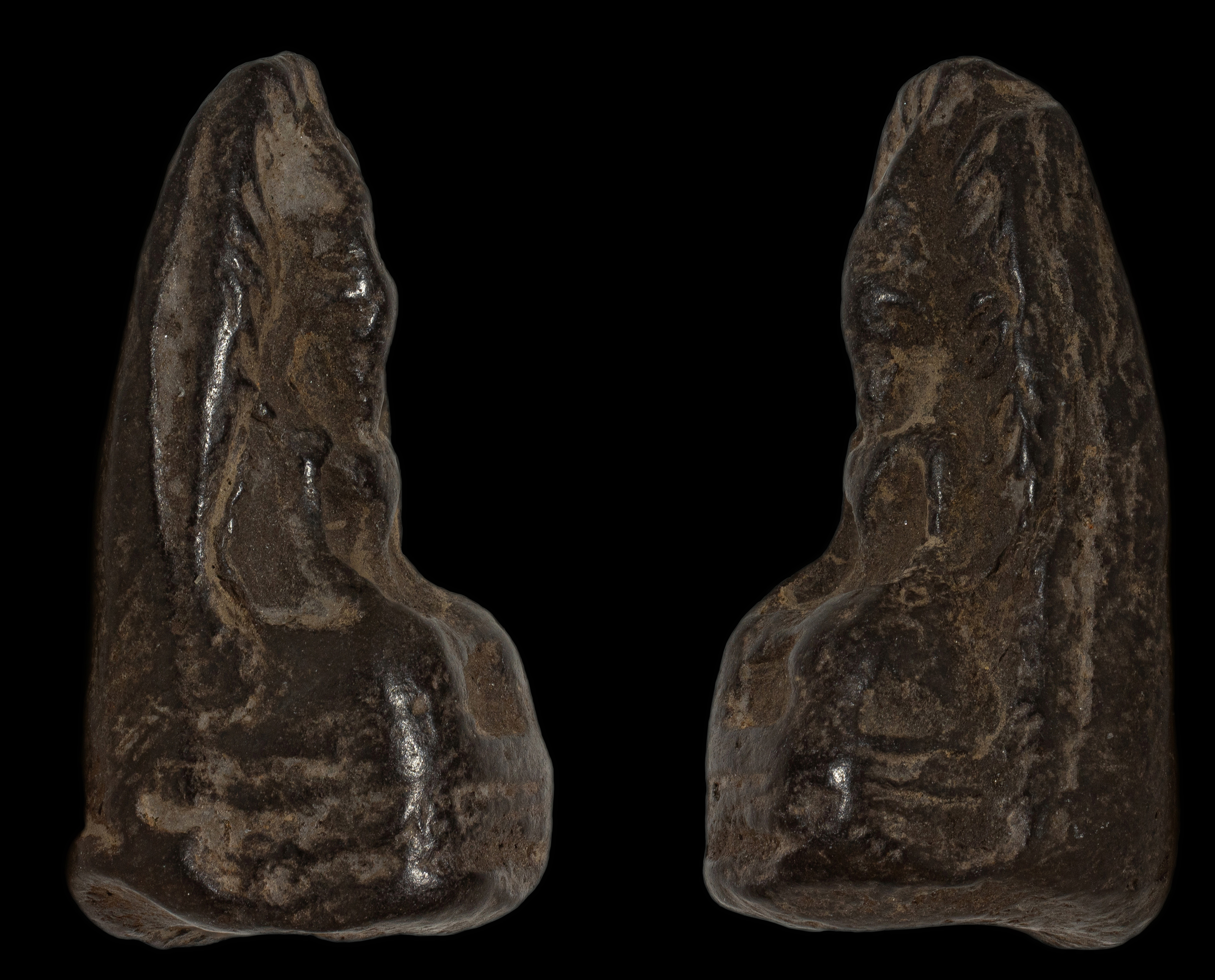 พระรอดพิมพ์เขี้ยวงู เนื้อใบลานผสมว่าน หลวงพ่อกวย วัดโฆสิตาราม ชัยนาท