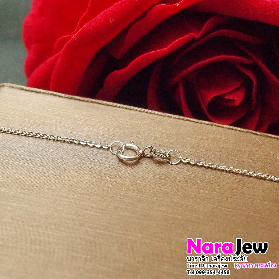 จี้ ระย้าพลอยแท้ 4 สี พร้อมสร้อยคอทองแท้ งานนอกอิตาลี ความยาวสร้อยคอ 16 นิ้ว