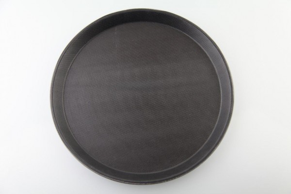 NSTNB-11 ถาดเสิร์ฟกันลื่นแบบกลม สีดำ