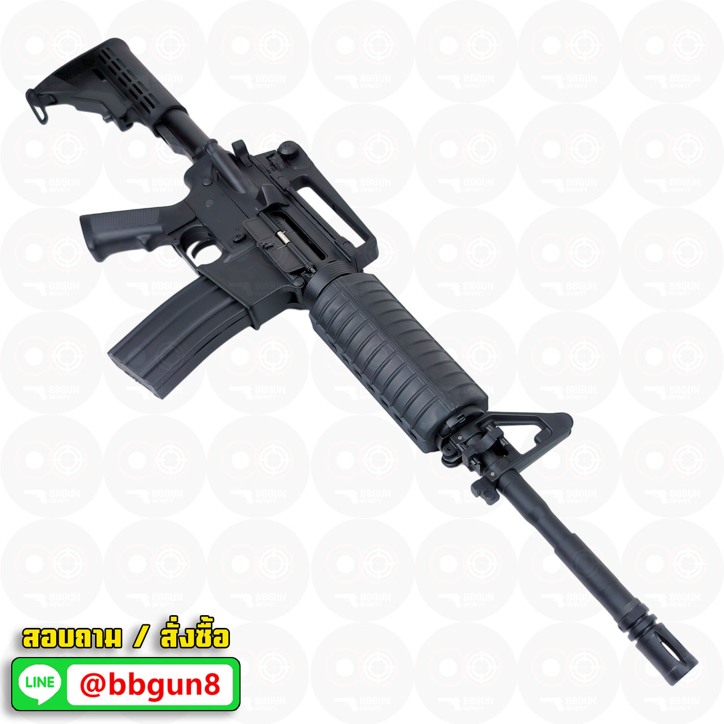 บีบีกันไฟฟ้า Golden Eagle F6604 M4A1 AEG (ABS Version) (แถมแบตเตอรี่ เครื่องชาร์จ ลูกกระสุนพร้อมเล่น)