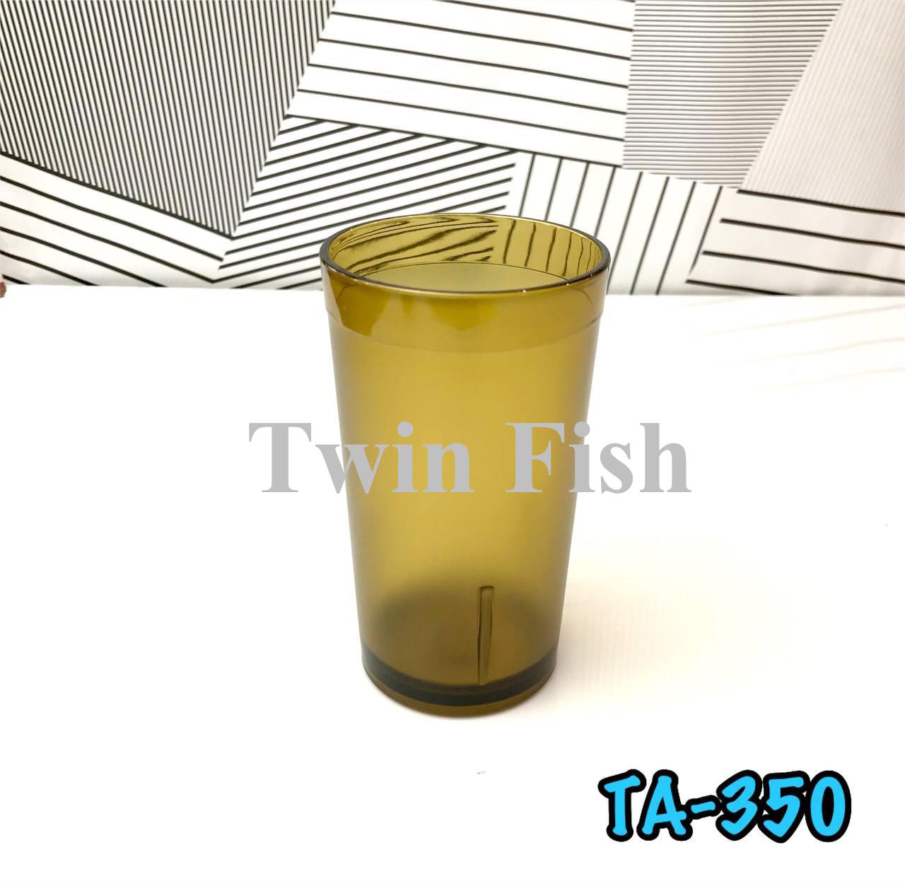 TA-350 ถ้วยพลาสติกสีเหลืองอำพัน ความจุ 350 มล.