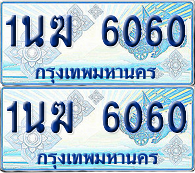ทะเบียนรถตู้ 6060 รถตู้ป้ายฟ้า 1นฆ 6060 เลขประมูล (1)