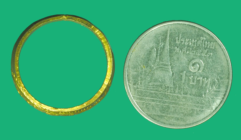 *38758 แหวนพระพุทธ กระหลั่ยทอง ไม่ทราบที่และปีสร้าง 12