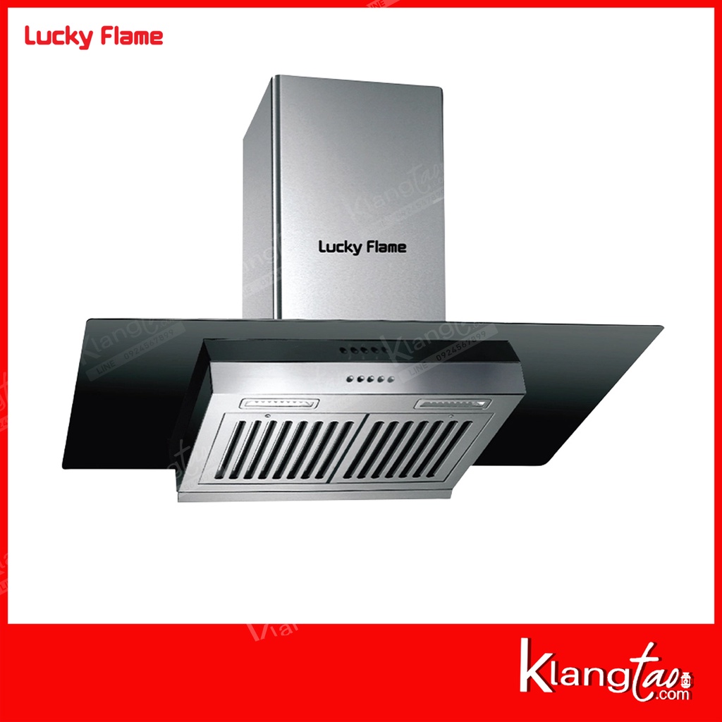 เครื่องดูดควัน LUCKY FLAME รุ่น RG-901S พร้อมเตาฝัง เลือกรุ่นที่ต้องการได้ ฟรี หัวปรับเซฟตี้ รุ่น L-325S และท่อเฟล็กซ์