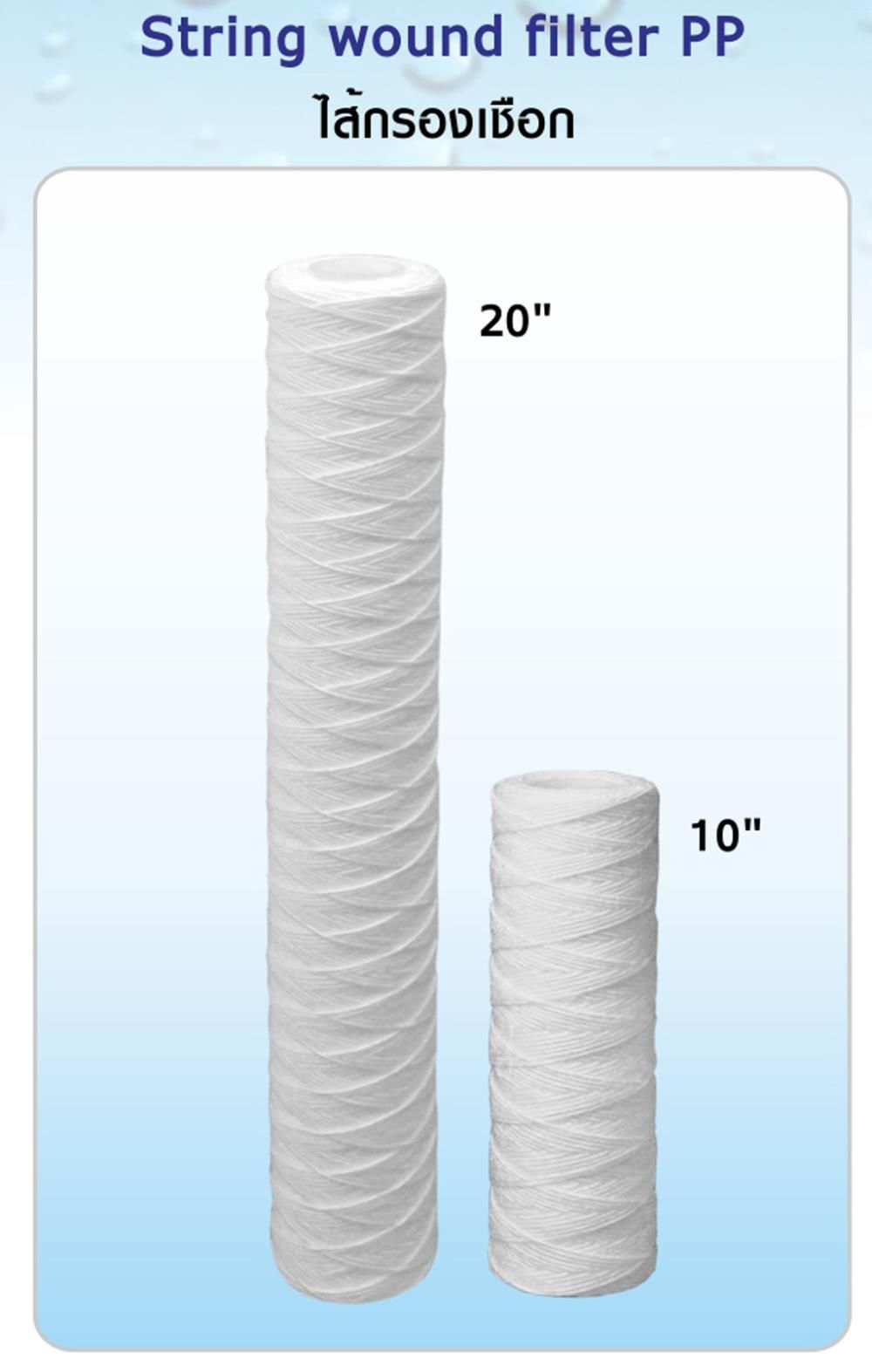 String wound filter PP (ไส้กรองเชือก)