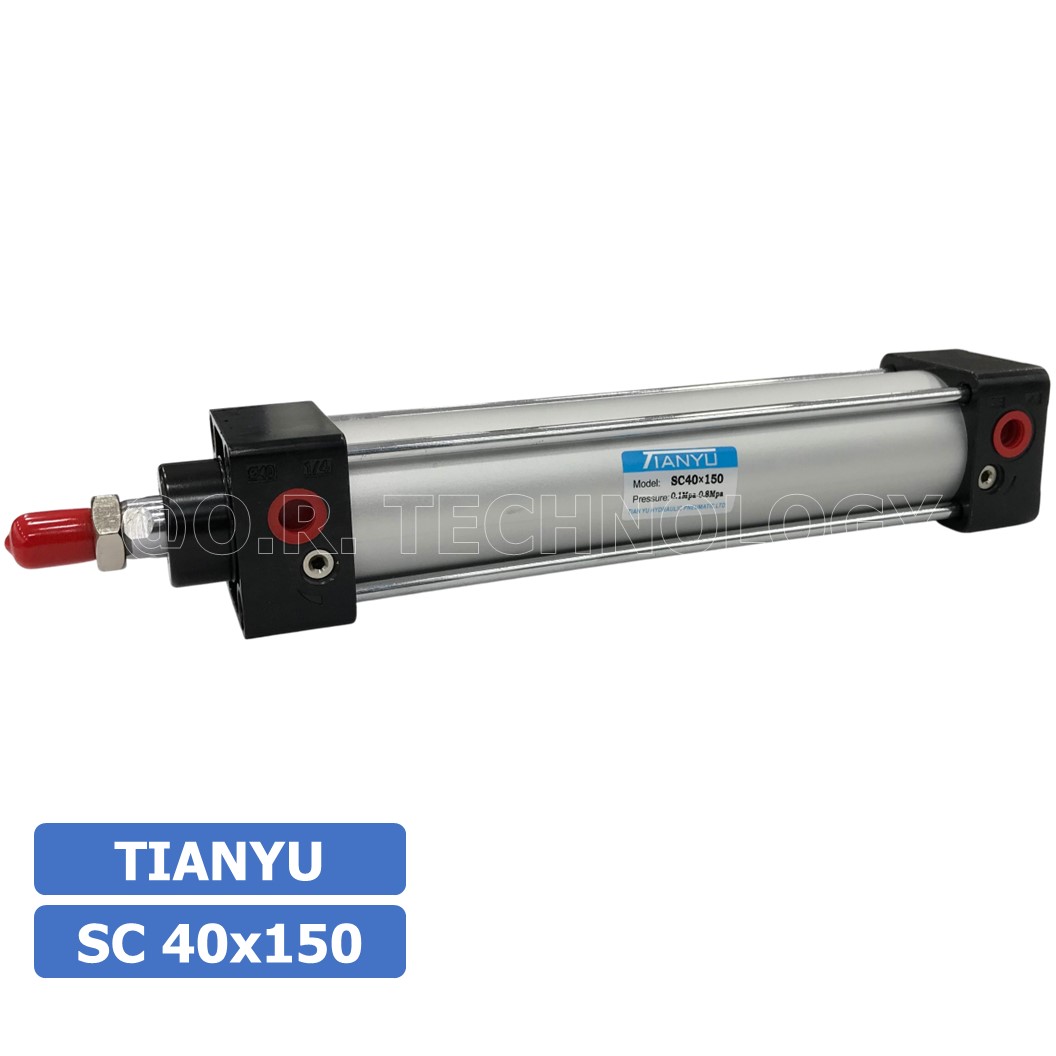 (1ชิ้น) SC 40x150 กระบอกลม รุ่นมาตรฐาน กระบอกลม 4 เสา Standard Cylinder Air Pneumatic แบบสี่เสา