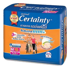 เซอร์เทนตี้กางเกง เดย์เพ้นส์ M10 ชิ้น L10 ชิ้น