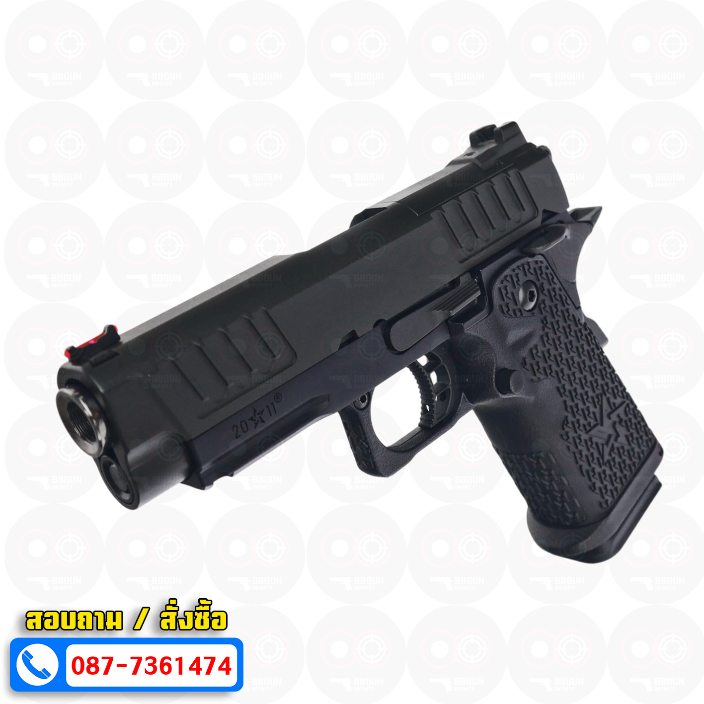 บีบีกันอัดแก๊ส ARMY R612 EMG Staccato C2 2011 VIP Grip BB GUN