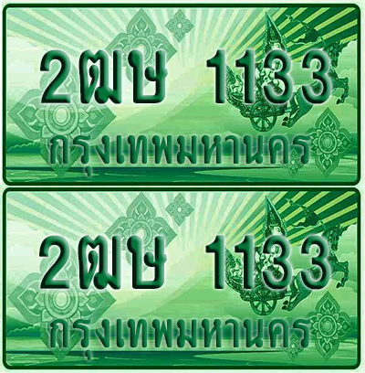 ป้ายประมูล 1133 เลขรถ 2ฒษ 1133 กระบะแคป (1)